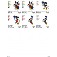 Package 3 Mickey Mouse 08 Embroidery Design
